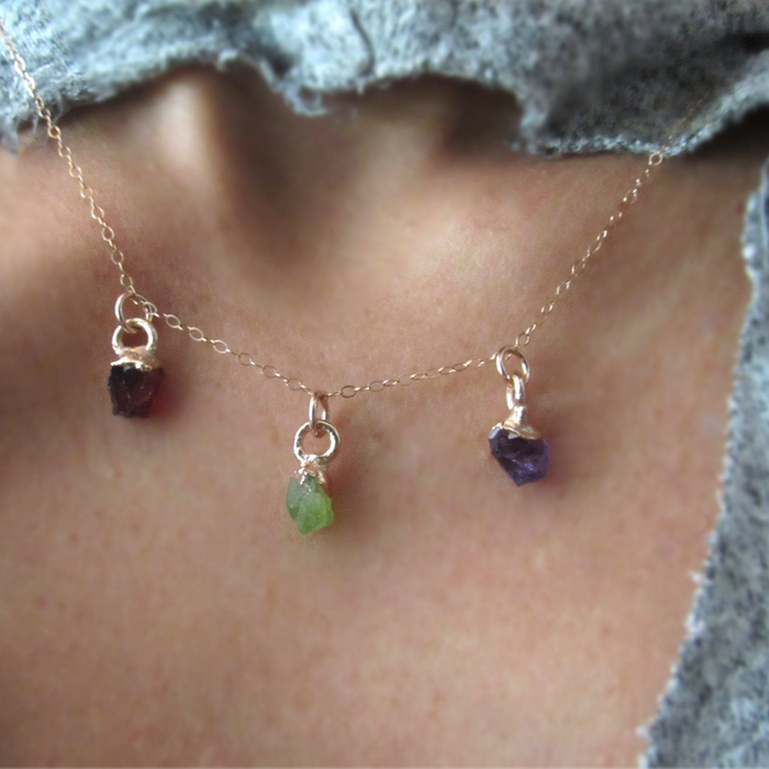 Birthstone Charm Necklace